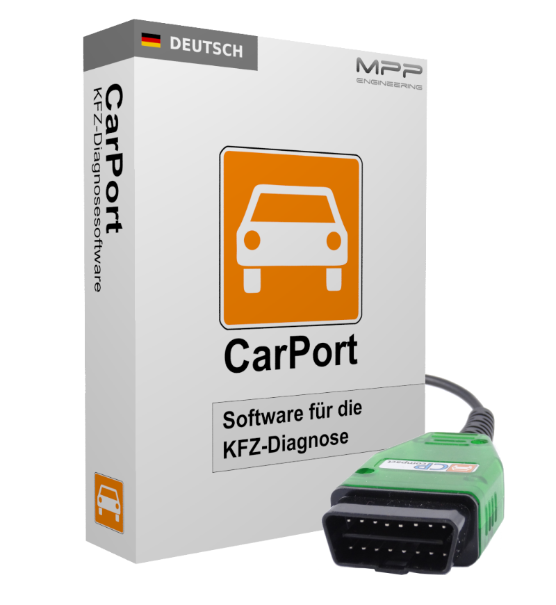 CarPort Fahrzeugdiagnose / KFZ Diagnose / On Board Diagnose (OBD) Software für Fahrzeuge der